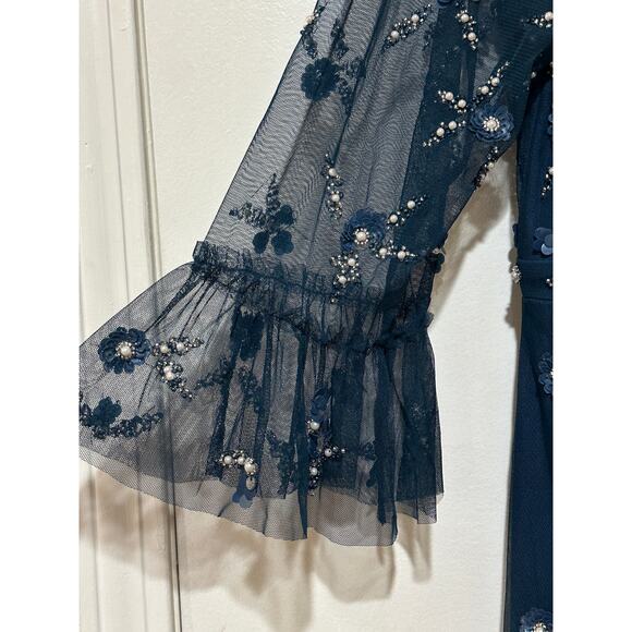 Mac Duggal Fabulouss Dress Sage Blue Plus Size 16 W NWT 9263 Mother of the Bride - Picture 9 of 16